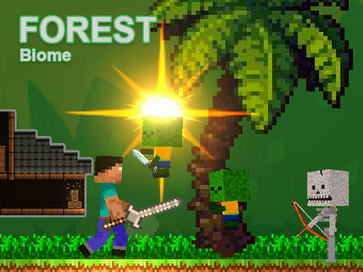 Play Noob vs Zombies - Forest biome