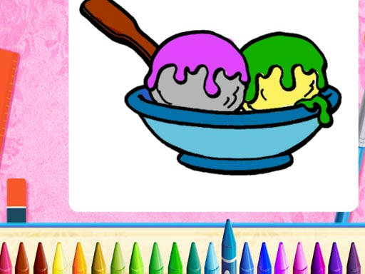 Play Online Ice Cream Coloring