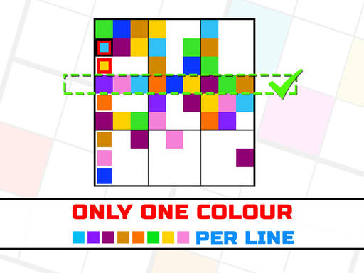 Play Only 1 color per line