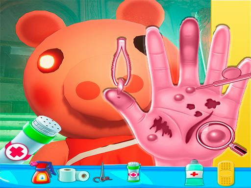 Play Piggy Hand Doctor Fun Games for Girls Online