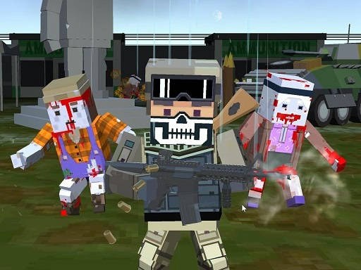 Play Pixel multiplayer survival zombie