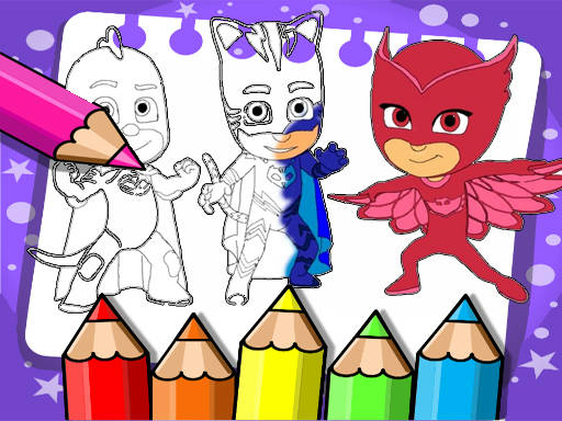 Play PJ Masks Coloring Book