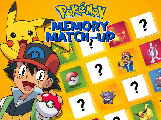 Play Pokemon Memory Match Up