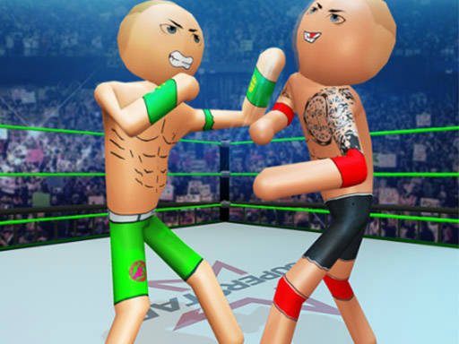 Play Police Stick man wrestling Fighting Game