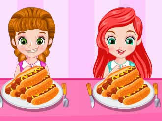 Play Princess Hotdog Eating Contest