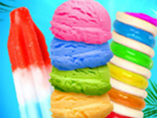 Play Rainbow Ice Cream And Popsicles - Icy Dessert Make