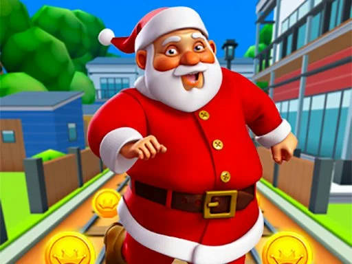 Play Santa City Run surfers