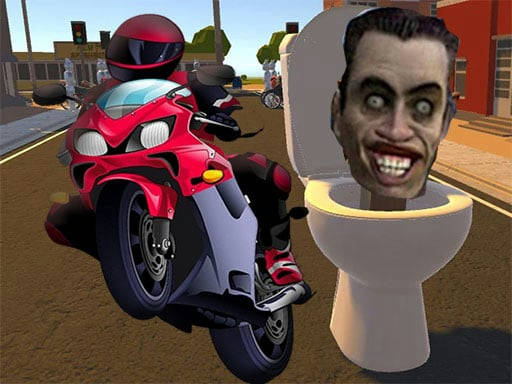 Play Skibidi Toilet Moto Bike Racing