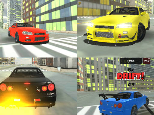 Play Skyline R34 Drift 3D