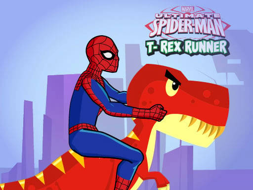 Play Spiderman T-Rex Runner