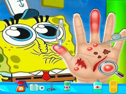 Play Spongebob Hand Doctor Game Online - Hospital Surge