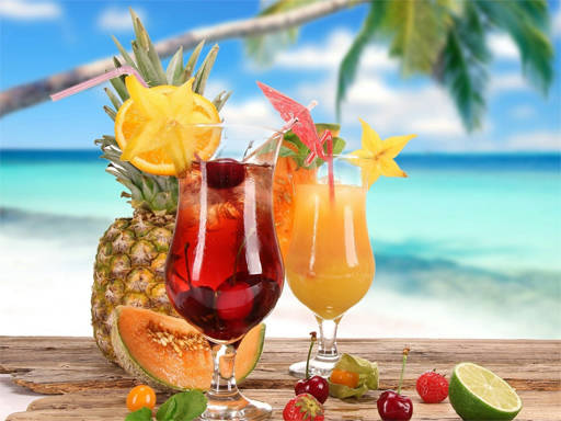 Play Summer Drinks Puzzle