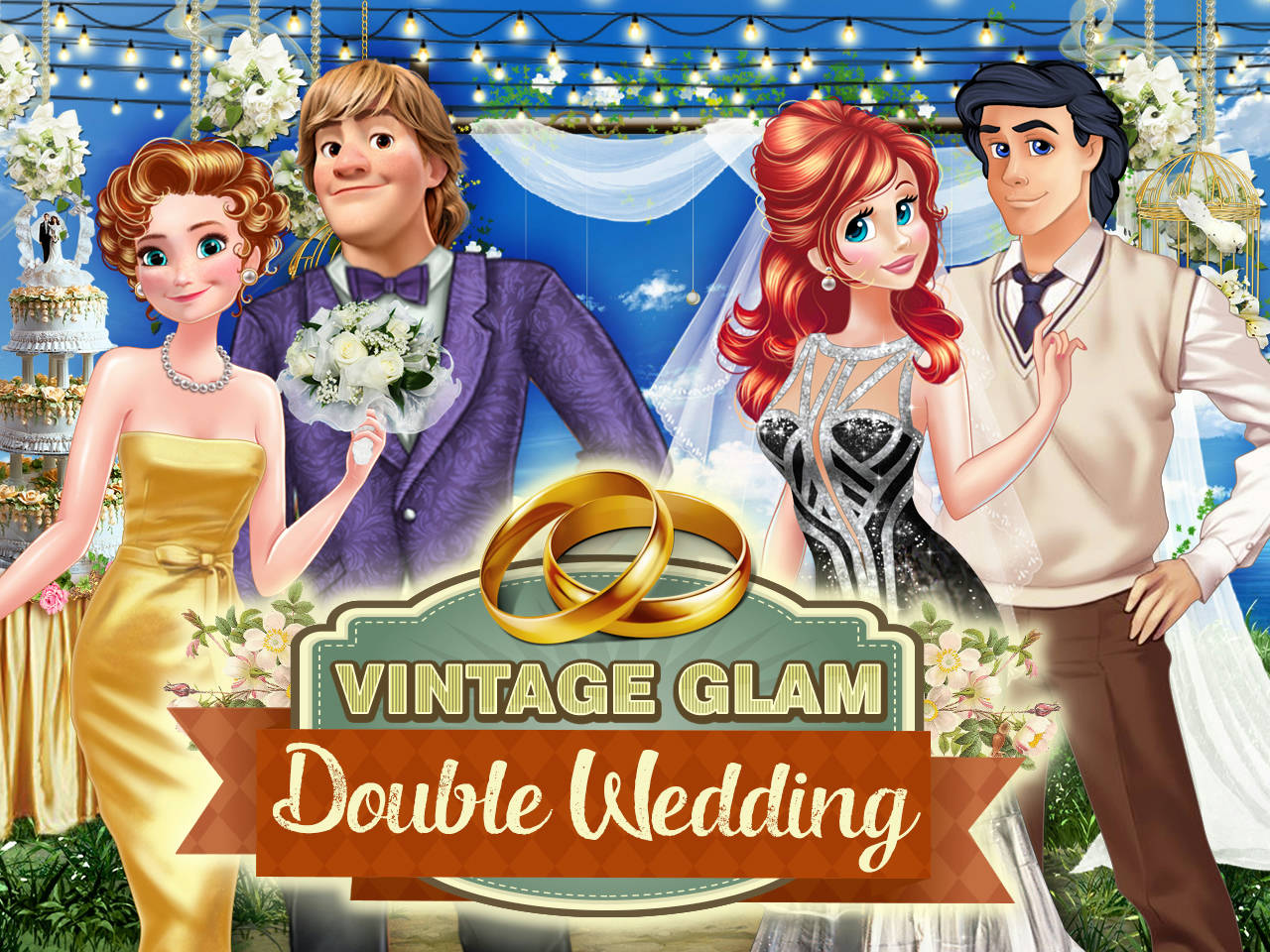 Play Vintage Glam Double Wedding