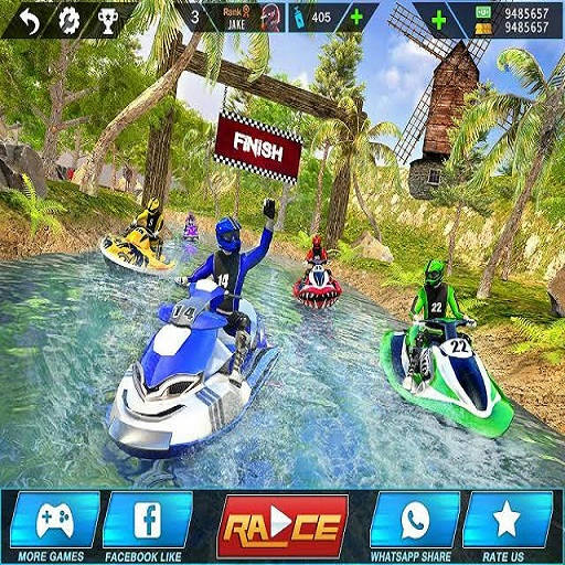 Play Water Power Boat Racer 3D