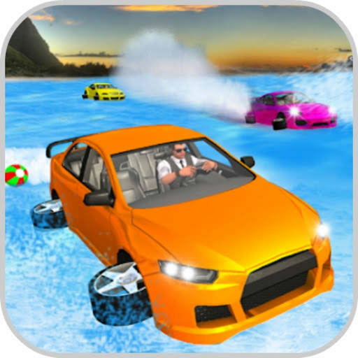 Play Water Surfer Car Floating Beach Drive Game