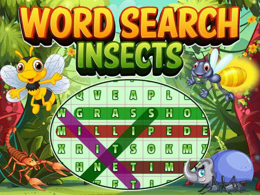 Play Word Search Insects