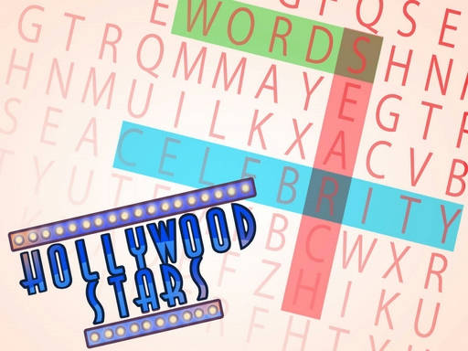 Play Words Search : Hollywood Stars