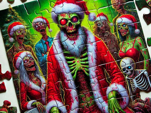 Play Zombie Christmas Jigsaw: Holiday Fun 4 Horror Fans