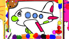 Airplane Coloring Book