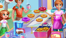 Annie Cooking Donuts