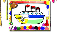 Boats Coloring Book