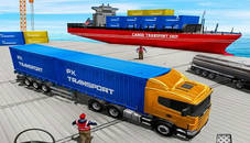 Cargo Transport Truck Driving