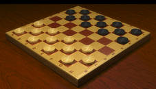 Checkers Dama chess board