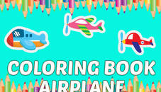 Coloring Book Airplane kids Education