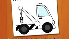 Coloring Book Excavator Trucks