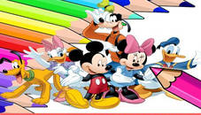 Coloring Book for Mickey Mouse