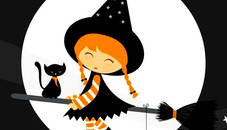 Cute Halloween Witches Jigsaw