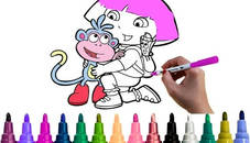 Dora Coloring Fun Time