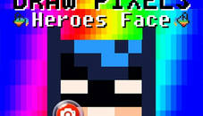 Draw Pixels Heroes Face