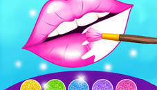 Glitter Lips Coloring Game