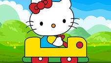 Hello Kitty Car Jigsaw