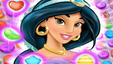 Jasmine Aladdin Match 3 Puzzle