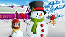 Kids and Snowman Dress Up