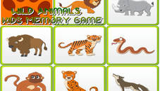 Kids Memory Wild Animals