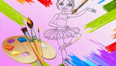 Little Ballerinas Coloring