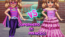 Little Girl Superhero Vs Princess