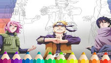 Naruto Shippuden Coloring Book: draw Book Ninja