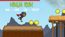 Ninja Run Game with Double Jump