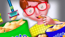 Potato Chips Food Factory Game