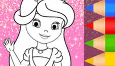 Princess Coloring Glitter - Art Game