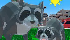 Raccoon Adventure City Simulator 3D