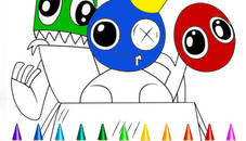 Rainbow Friends Coloring Book Game