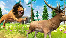 Realistic Lion Hunting Animal 2024