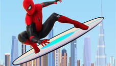 Spiderman Skateboarding