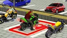 Superhero City Bike Parking Game 3D