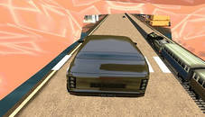 Train vs Super Car Racing Game